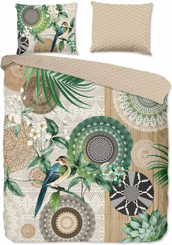 HIP Collection Tonrar Flanel Dekbedovertrek Lits jumeaux(240x200/220 Cm + 2 Slopen) Flanel Sand