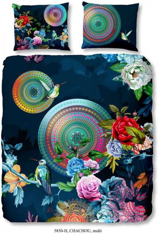 Hip dekbedovertrek Chachou multikleur 200x200/220 cm Leen Bakker