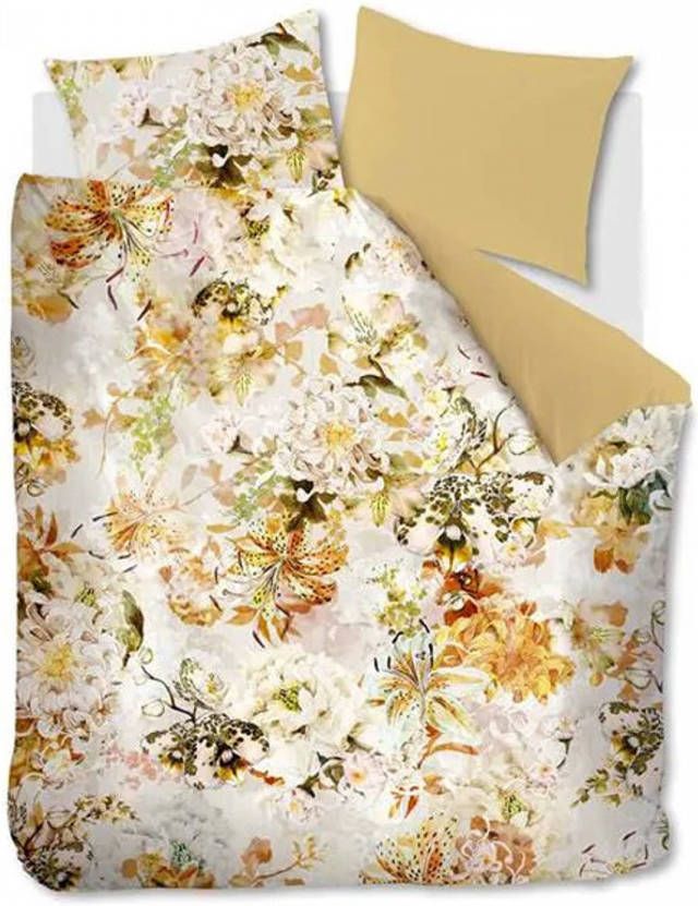 Kardol Dekbedovertrek Mellow Breeze Geel Lits jumeaux Xl 260x200/220 Cm