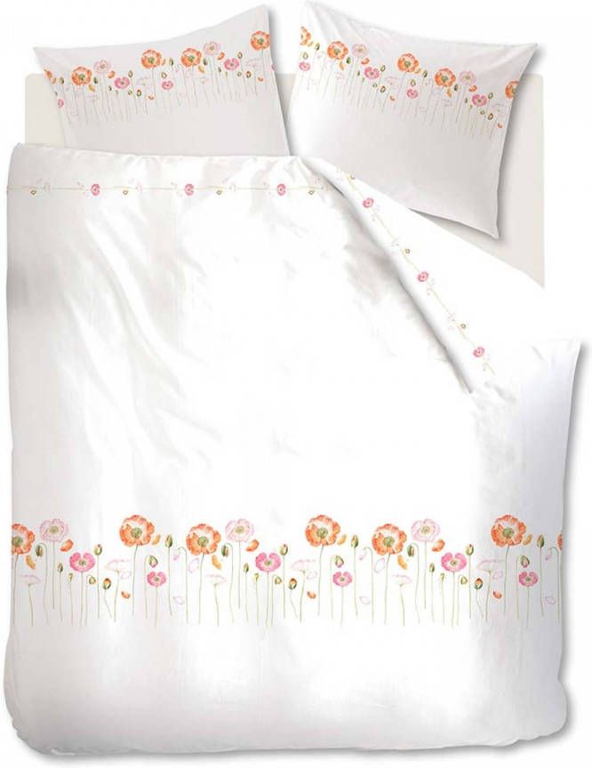 Marjolein Bastin dekbedovertrek Field Bouquet rood 140x200/220 cm Leen Bakker