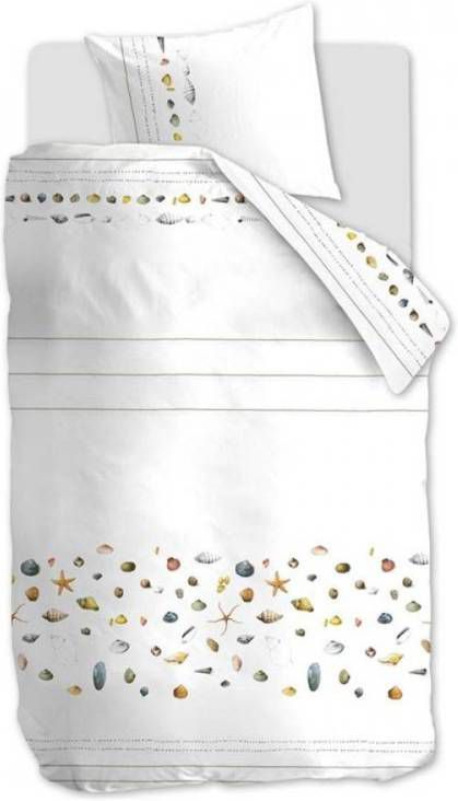 Marjolein Bastin Shellfish Dekbedovertrek 1-persoons (140x200/220 Cm + 1 Sloop) Katoen White