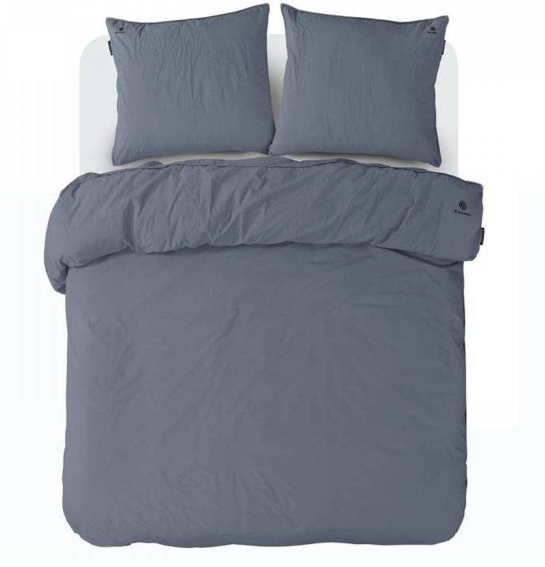 BLCKOUT Texas Dekbedovertrek 2 persoons(200x200/220 Cm + 2 Slopen) Percal Katoen Blauw/grijs