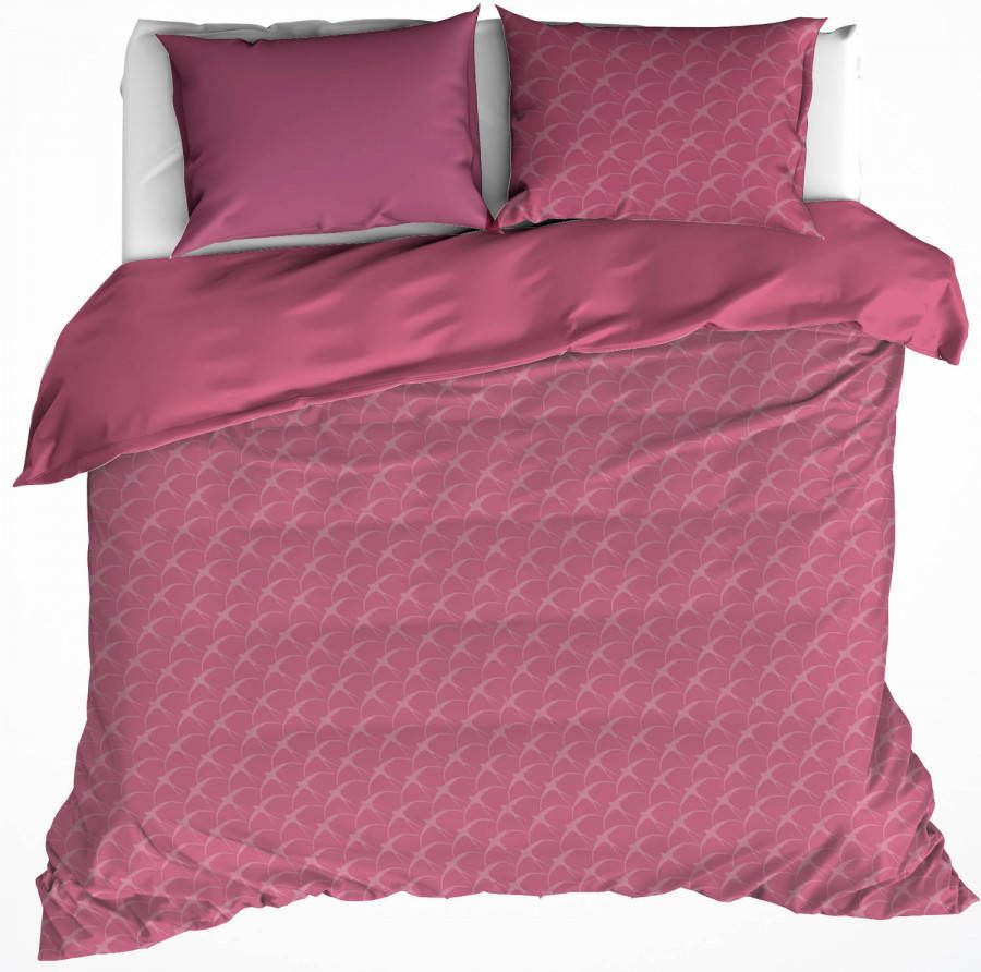 SimbaShop De Witte Lietaer Dekbedovertrek Birds Lilac Lits Jumeaux 240 X 220 Cm Flanel