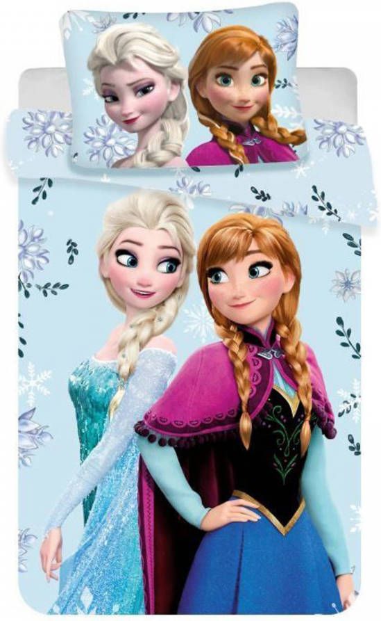 Disney Frozen Dekbedovertrek Eenpersoons 140 X 200 Cm Blauw