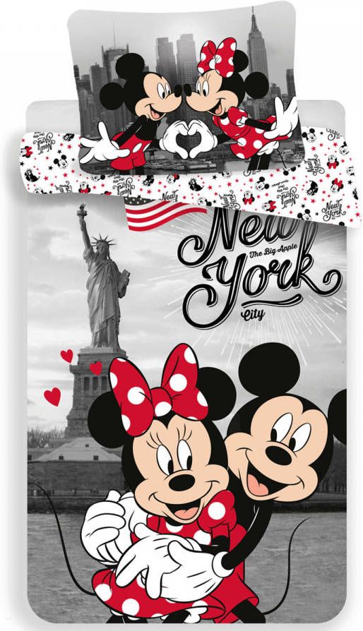 Disney Minnie Mouse Dekbedovertrek New York Eenpersoons 140 X 200 Cm Multi