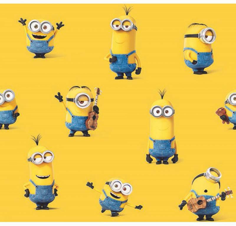 Minions Kindergordijn geel 250x140 cm ASSO220008