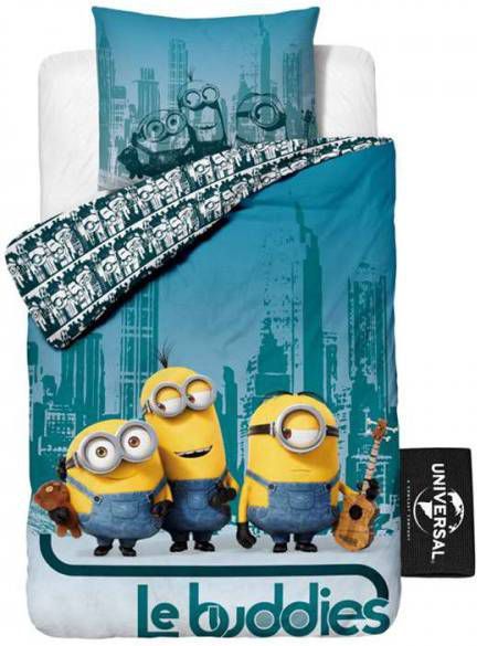 Leen Bakker Dekbedovertrek Minions Guitar multikleur 140x200 cm