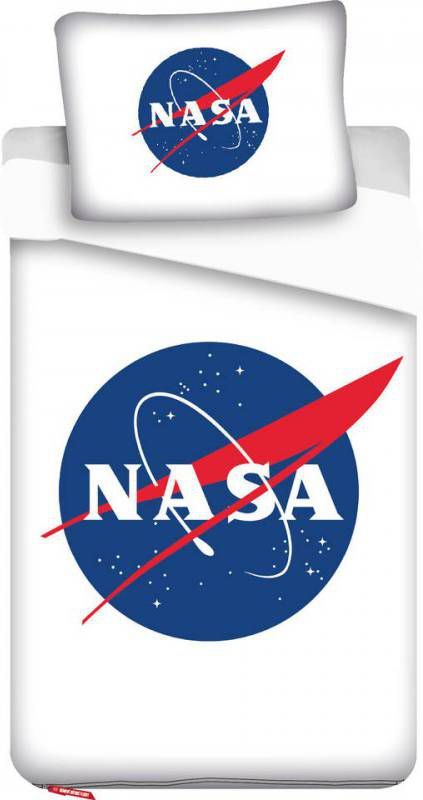 SinQel Nasa Dekbedovertrek Eenpersoons 140 X 200 Cm Wit