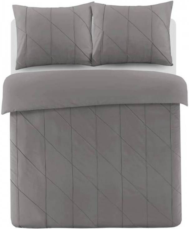 Papillon Canberra Dekbedovertrek 1 persoons(140x200/220 Cm + 1 Sloop) Percal Katoen Grijs