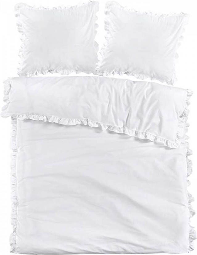 Papillon Deauville Dekbedovertrek 1 persoons(140x200/220 Cm + 1 Sloop) Percal Katoen Wit