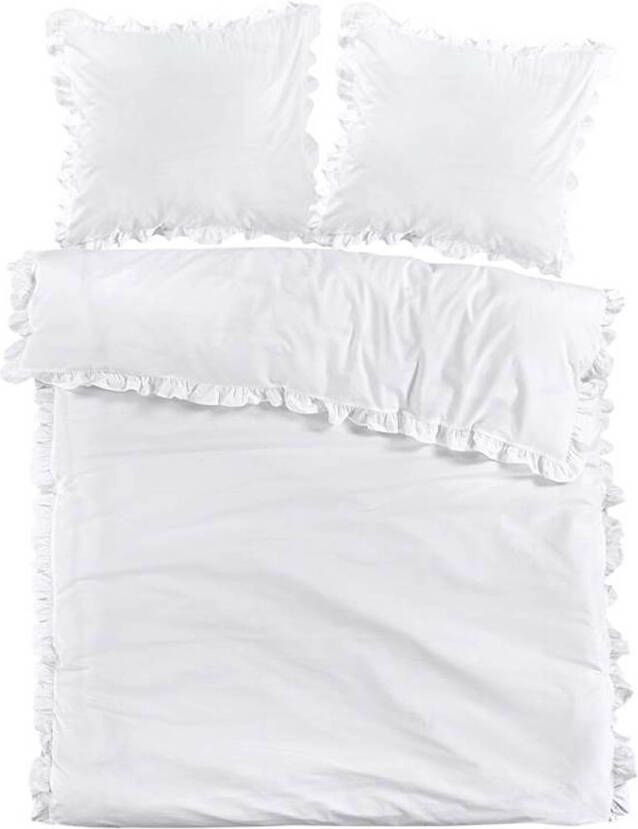 Papillon Deauville Dekbedovertrek Lits jumeaux(240x200/220 Cm + 2 Slopen) Percal Katoen Wit