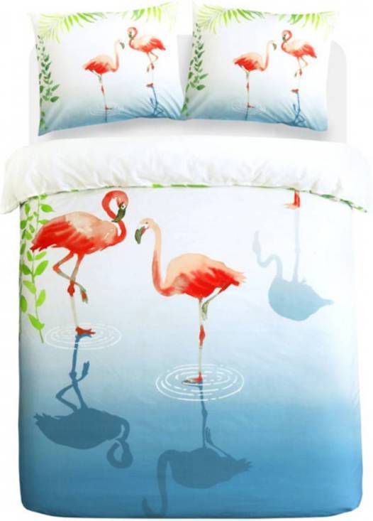 Papillon Dekbedovertrek Flamingle Multi Lits jumeaux 240x200/220 Cm