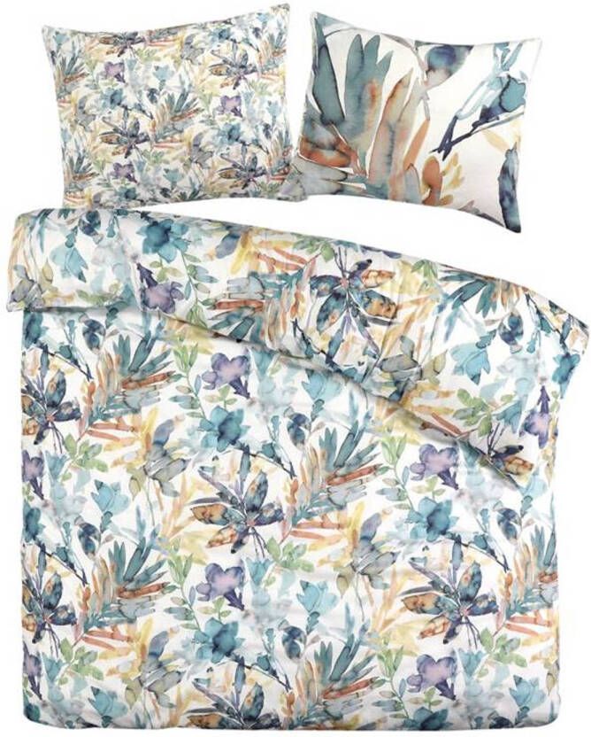 Papillon Leaves Dekbedovertrek Lits jumeaux(240x200/220 Cm + 2 Slopen) Katoen Satijn Multi
