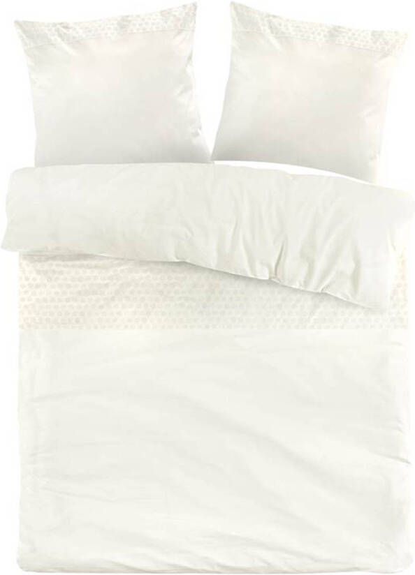 Papillon Toulouse Dekbedovertrek Lits jumeaux(240x200/220 Cm + 2 Slopen) Percal Katoen Wit