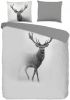 Pure Grey Deer Dekbedovertrek 1 persoons(140x200/220 Cm + 1 Sloop) Microvezel Grey online kopen