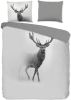 Pure Grey Deer Dekbedovertrek 2 persoons(200x200/220 Cm + 2 Slopen) Microvezel Grey online kopen
