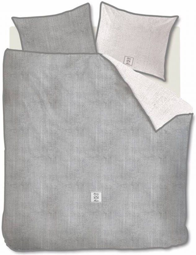 Rivièra Maison Coughton Court Dekbedovertrek 100% Katoen Lits jumeaux(240x200/220 Cm + 2 Slopen) Grijs