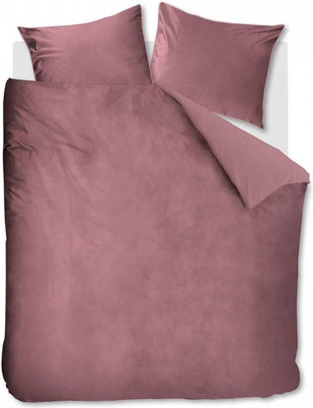 Rivièra Maison Estate Dekbedovertrek Lits jumeaux(240x200/220 Cm + 2 Slopen) Flanel Roze