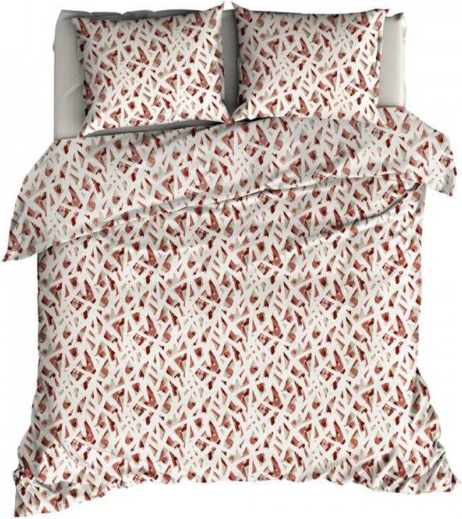 Romanette Dazzle Dekbedovertrek 2 persoons(200x200/220 Cm + 2 Slopen) Katoen Red