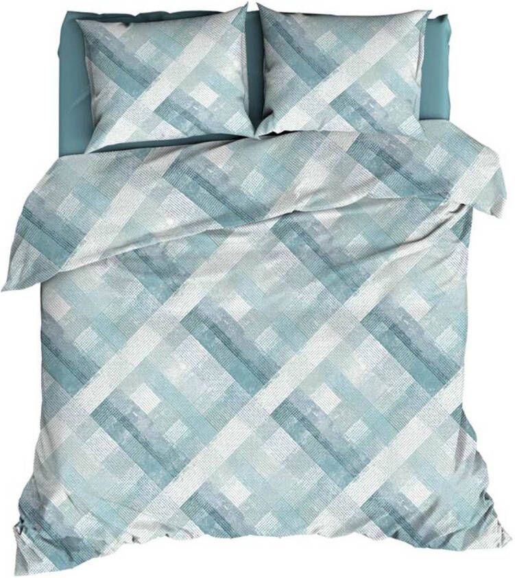 Romanette Fratelli Dekbedovertrek Lits jumeaux(270x200/220 Cm + 2 Slopen) Katoen Blue