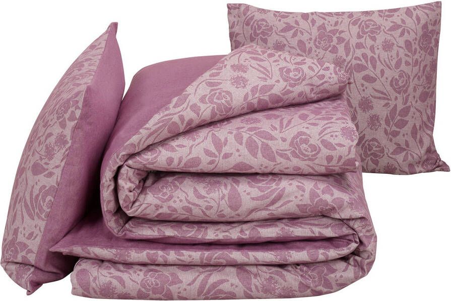 SimbaShop De Witte Lietaer Dekbedovertrek Lea Lilac Hotelmaat 260 X 240 Cm Flanel