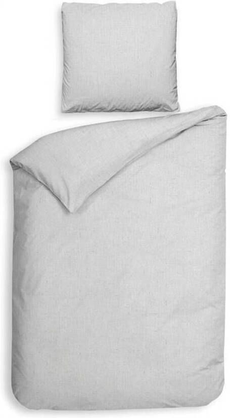 Lion Beddenshop Heckett & Lane Franela Flanel Dekbedovertrek 1 persoons(140x200/220 Cm + 1 Sloop) Flanel Silver Grey