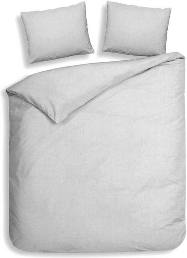 Slaap Vaak Heckett & Lane Franela Flanel Dekbedovertrek 2 persoons(200x200/220 Cm + 2 Slopen) Flanel Silver Grey