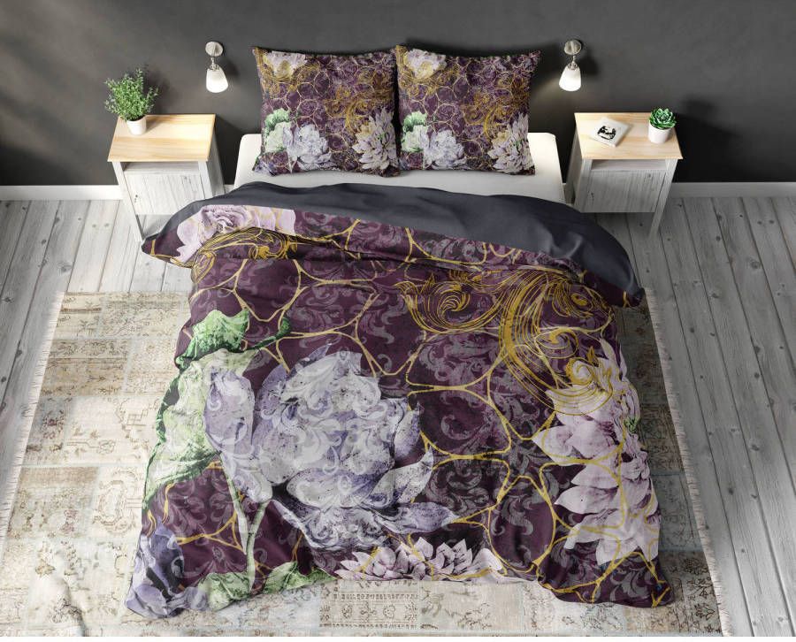 Sleeptime Dekbedovertrek Lenette Fotoprint Met Knoopsluiting, Incl. Kussenslopen Bruin 1 persoons 140 X 220 Cm + 1 Sloop