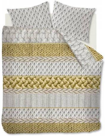 Snoozing Cardiff Dekbedovertrek Lits jumeaux 240x200/220 Cm Flanel Oker