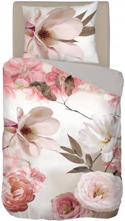 Snoozing Fairytale Dekbedovertrek 1 persoons(140x200/220 Cm + 1 Sloop) Katoen Satijn Roze