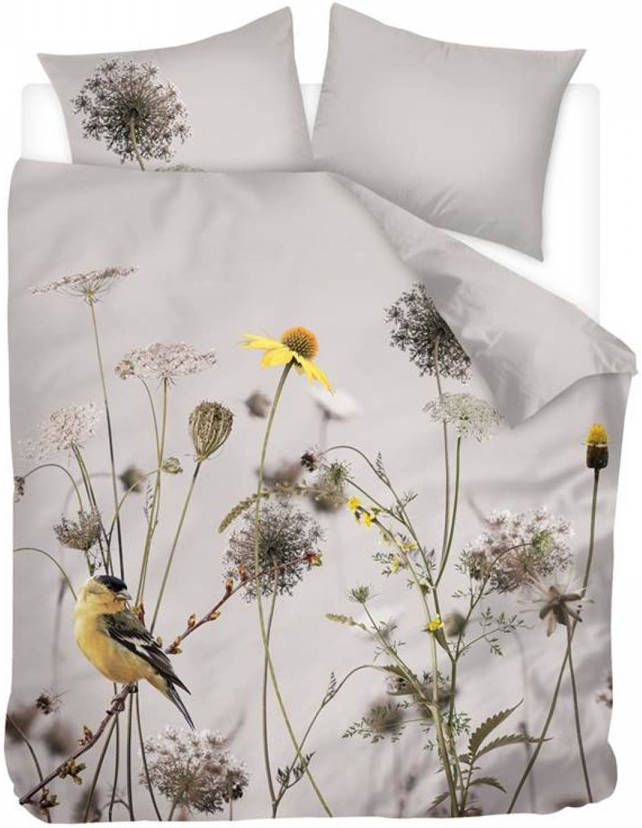 Snoozing Goldfinch Flanel Dekbedovertrek Lits jumeaux 240x200/220 Cm Multi Kleur