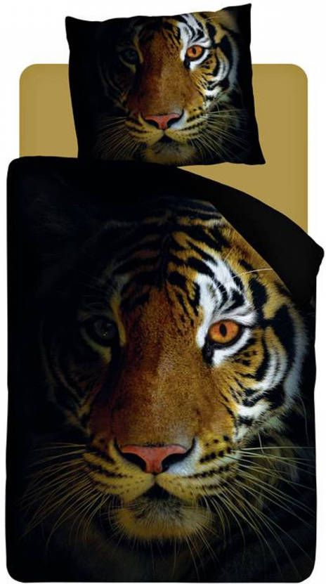 Snoozing Intence Dekbedovertrek Katoen 1 persoons(140x200/220 Cm + 1 Sloop) Zwart