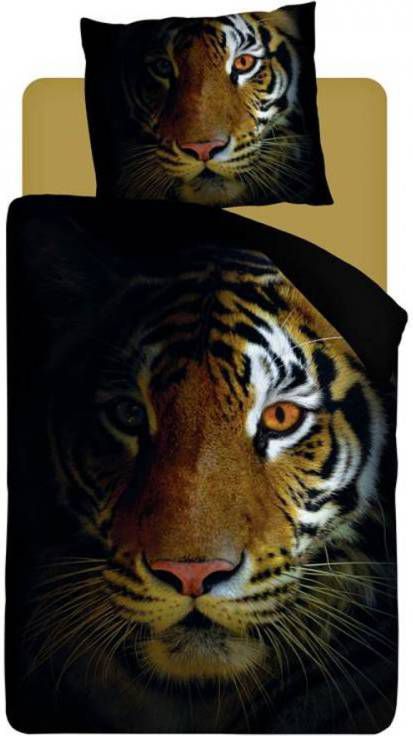 Snoozing Intence Flanel Dekbedovertrek Flanel/Katoen 1 persoons(140x200/220 Cm + 1 Sloop) Zwart