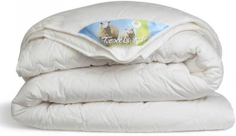 Snoozing Texel Wol 4 seizoenen Dekbed Eenpersoons 140x200 Cm Wit