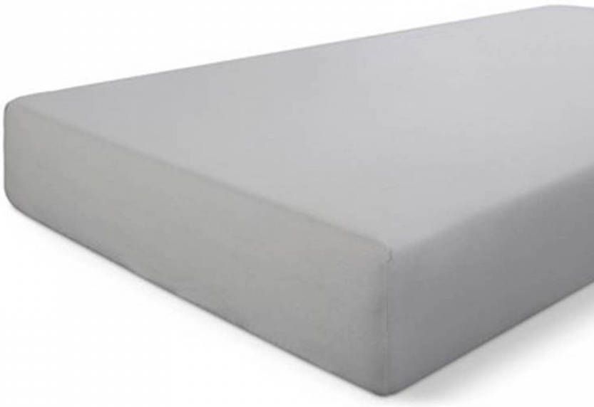 Walra jersey stretch hoeslaken 100% gebreide jersey katoen Lits-jumeaux (160x200/210 cm) Grijs