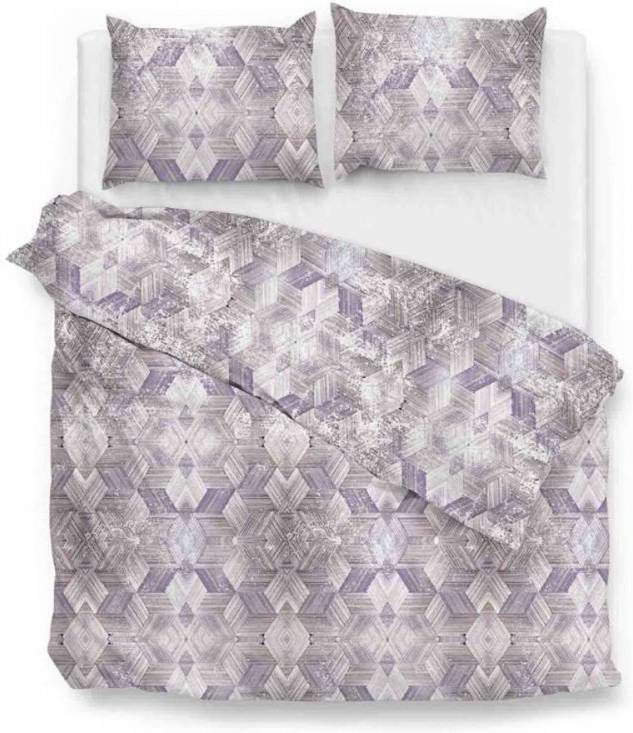 Zo Home Zo!home Walt Dekbedovertrek 2 persoons(200x200/220 Cm + 2 Slopen) Katoen Satijn Purple