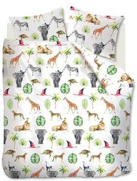 Ambiante dekbedovertrek Savanna Friends multikleur 240x200/220 cm Leen Bakker