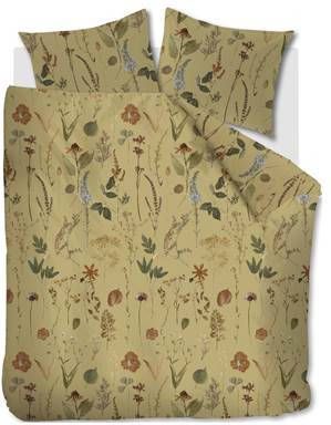Ariadne at Home Flore Dekbedovertrek 240 x 200/220 cm Okergeel