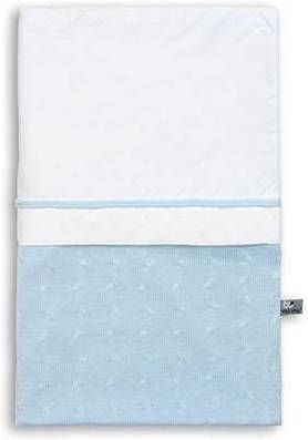Baby's Only Dekbedovertrek Cable Baby Blauw 100x135 cm
