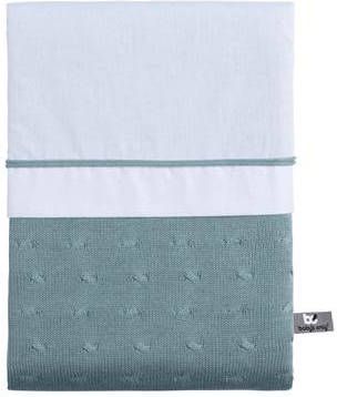 baby's only baby's only dekbedovertrek Kabel stone green 100x135 cm