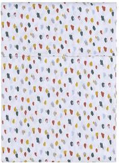 Baby's Only Dekbedovertrek Leaf Wit met Stippen 100x135 cm