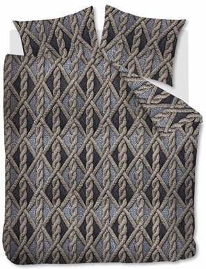 Beddinghouse Aran Knit Flanel Dekbedovertrek Lits jumeaux(240x200/220 Cm + 2 Slopen) Flanel Grey