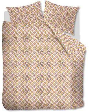 Beddinghouse Retro Grid Dekbedovertrek Lits jumeaux(240x200/220 Cm + 2 Slopen) Katoen Red