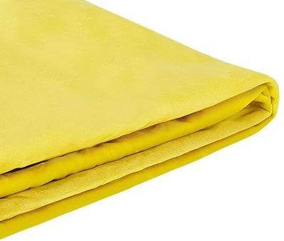 Beliani Fitou Bekleding Voor Bedframe geel fluweel