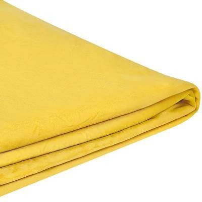 Beliani Fitou Bekleding Voor Bedframe geel fluweel