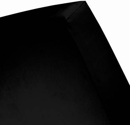 Cinderella Katoen satijn Hoeslaken 100% Katoen satijn Lits jumeaux(180x210 Cm) Black