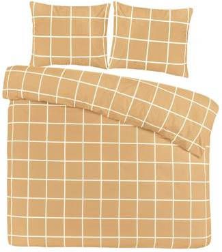 DAY Dream Dekbedovertrek Katoen Big Check Beige 140x200/220cm