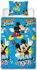 Disney Mickey Mouse Dekbedovertrek 100% Microvezel 1 persoons(135x200 Cm + 1 Sloop) 1 Stuk(74x48 Cm) Blauw online kopen