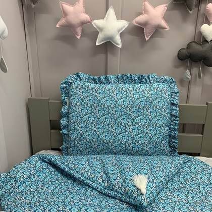 Dolly Dekbedovertrek Bloemen Blauw