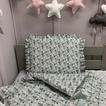 Dolly Dekbedovertrek Bloemen Grijs